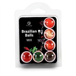 Set 6 Brazilian Balls Aromas - F3386