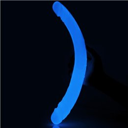 Double Dildo Lumino 14.5 Blue Light - LO-LV319024 - Teknashop Ltd