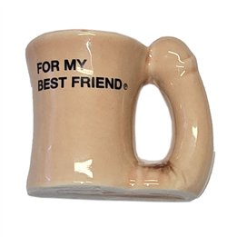 DIABLO PICANTE – CERAMIC MUG MAGNET WITH PENIS HANDLE “FOR MY BEST FRIEND” - D-243978 - Teknashop Ltd
