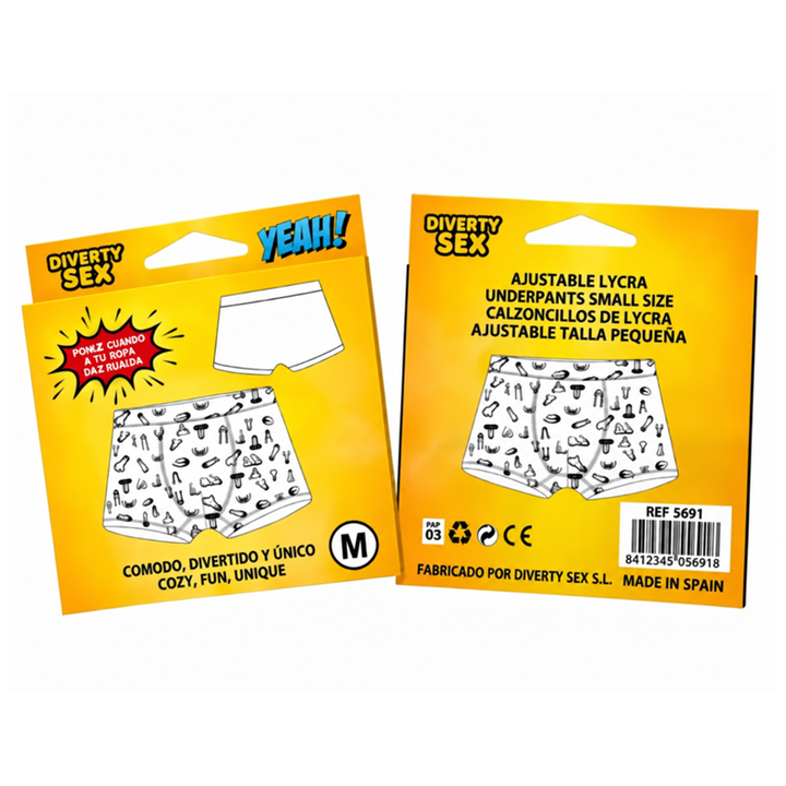 DIABLO PICANTE - PENIS UNDERWEAR MEDIUM SIZE - D-245902 - Teknashop Ltd