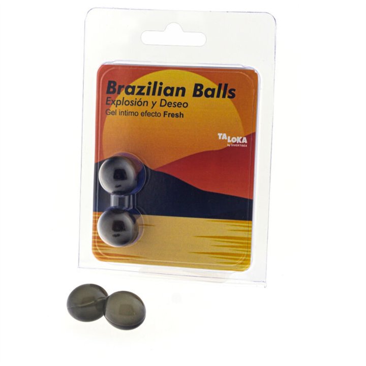 TALOKA - 2 BRAZILIAN BALLS FRESH EFFECT EXCITING GEL - D-232616 - Teknashop Ltd
