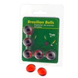 TALOKA - 5 BRAZILIAN BALLS STRAWBERRIES & CHAMPAGNE INTIMATE GEL - D-232620 - Teknashop Ltd