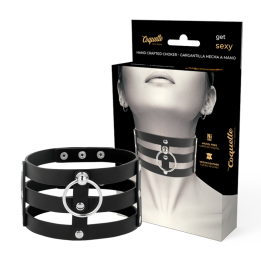 COQUETTE CHIC DESIRE - FETISH STYLE VEGAN LEATHER CHOKER - D-229294