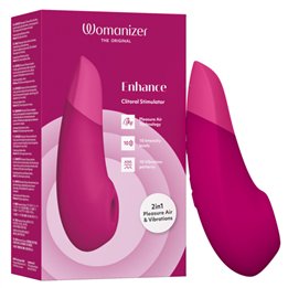 WOMANIZER - ENHANCE CLITORIAL STIMULATOR VIBRANT PINK - D-245094 - Teknashop Ltd