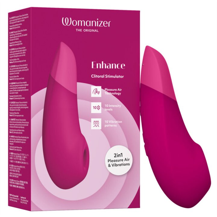 WOMANIZER - ENHANCE CLITORIAL STIMULATOR VIBRANT PINK - D-245094 - Teknashop Ltd