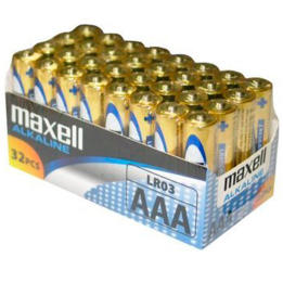 MAXELL - BATTERY AAA LR03 PACK*32 UDS - D-219094