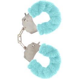 TOYJOY - FURRY FUN CUFFS BONDAGE BLUE - D-222125