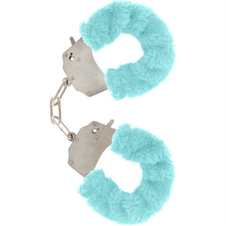 TOYJOY - FURRY FUN CUFFS BONDAGE BLUE - D-222125 - Teknashop Ltd
