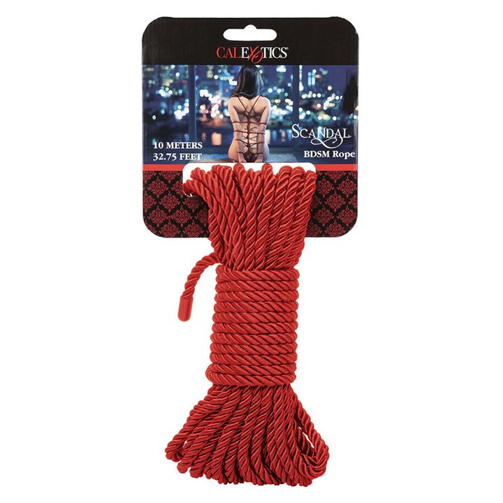CALEXOTICS - SCANDAL RED BDSM ROPE 10 M - D-243628 - Teknashop Ltd