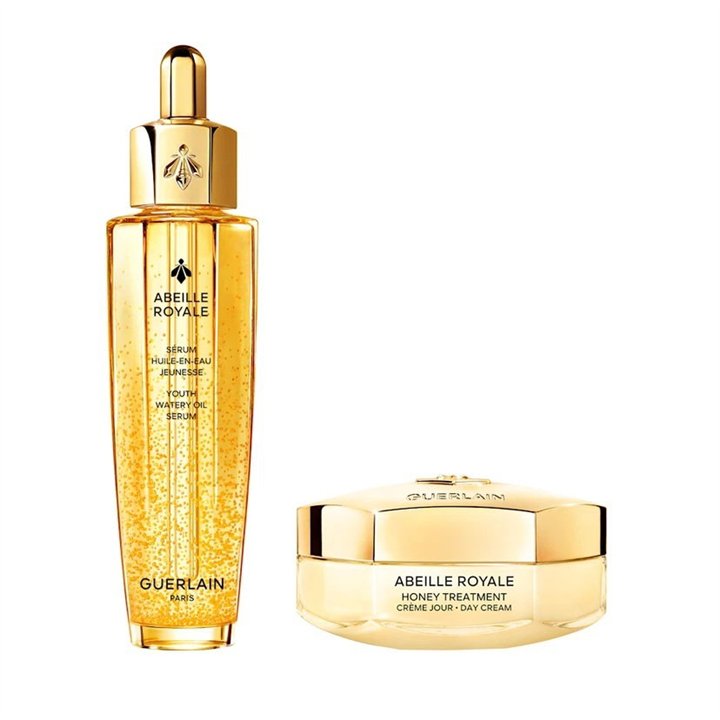 Set Guerlain: Abeille Royale, Honey, Age-Defying, Day, Cream, For Face, 50 ml + Abeille Royale Youth Watery Oil, Repairing, Dail