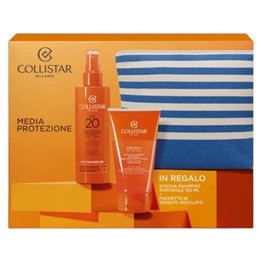 Set Collistar: Collistar, Moisturizing, Sunscreen Milk, SPF20, 200 ml *Tester + Collistar, After-Sun Shampoo, Moisturizing, For 