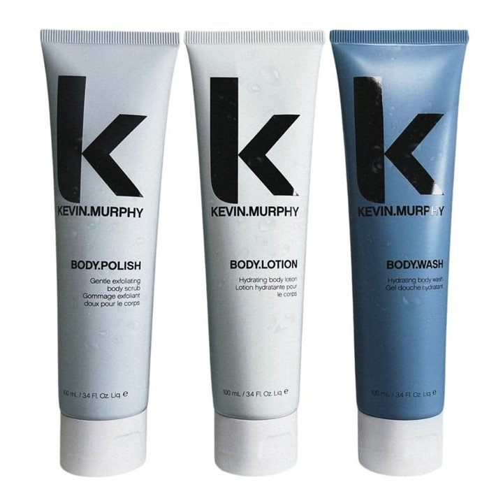 Set Kevin Murphy: Body, Hydrating, Body Wash, 100 ml + Body, Hydrating, Body Lotion, 100 ml + Body, Body Scrub, 100 ml - Teknash
