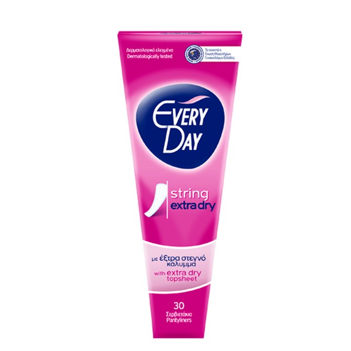Set, EveryDay, Extra Dry, Pantyliners, Protection, Cotton, 30 pcs, *Tester - Teknashop Ltd