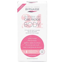 Set, Byphasse, Cold Wax, Shea Butter, Hair Removal Wax Strips, For Legs, 24 pcs, *Tester - Teknashop Ltd