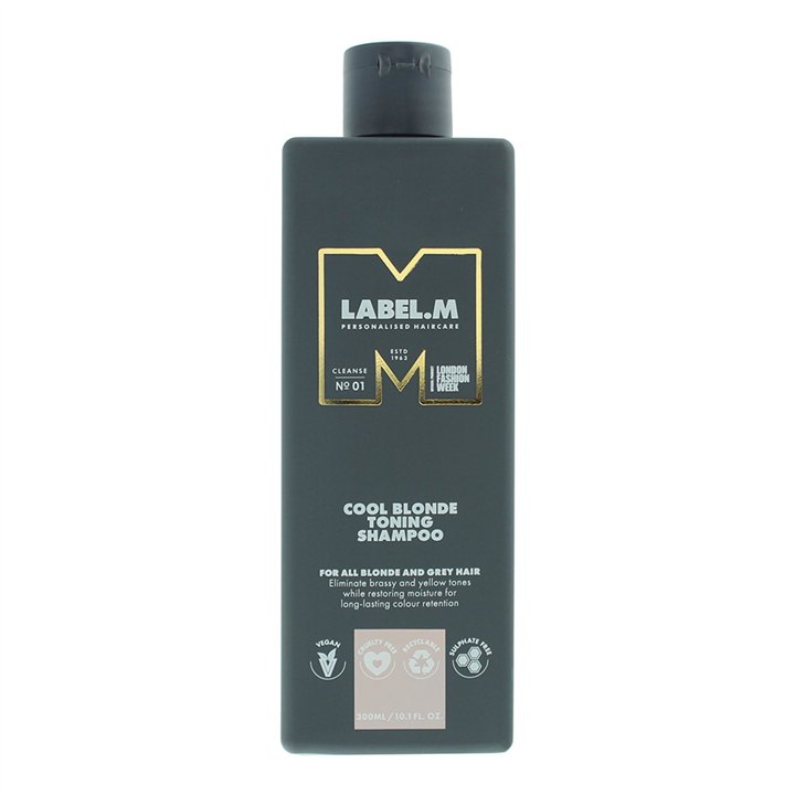 Label.M, Cool Blonde, Hair Shampoo, For Neutralisation Of Yellow Tones, 300 ml - Teknashop Ltd