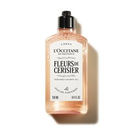 L'Occitane en Provence, Fleurs De Cerisier, Cleansing & Softening, Shower Gel, All Skin Types, 250 ml - Teknashop Ltd