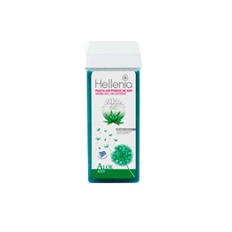Hellenia, Depilatory Wax, Aloe Vera, Silky Finish, Depilatory Wax, Refillable, Body, 100 ml *Tester - Teknashop Ltd
