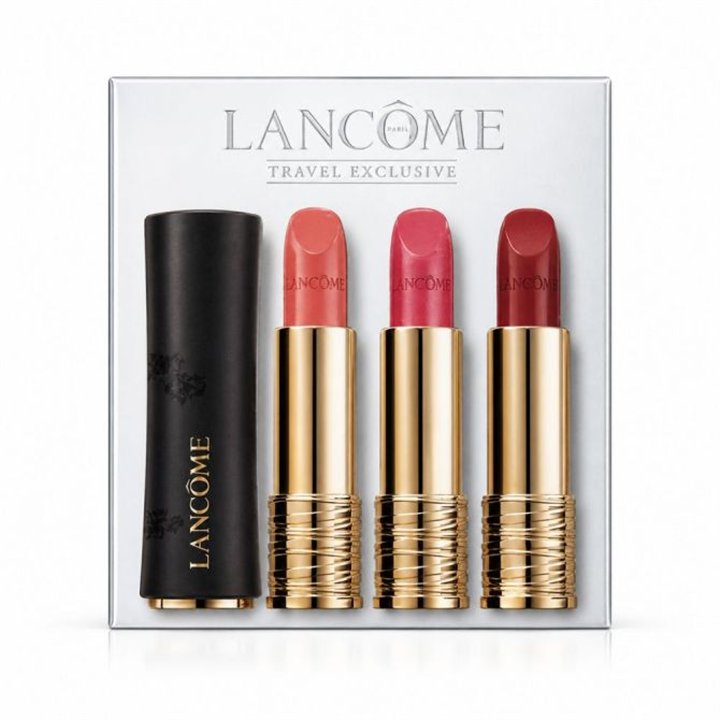 Set Lancome: L'Absolu Rouge, Cream, Cream Lipstick, 01, 3.4 g + L'Absolu Rouge, Cream, Cream Lipstick, 08, 3.4 g + L'Absolu Roug