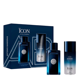 Set Antonio Banderas: The Icon, Eau De Toilette, For Men, 100 ml + The Icon, Amber Woody, Deodorant Spray, For Men, 150 ml
