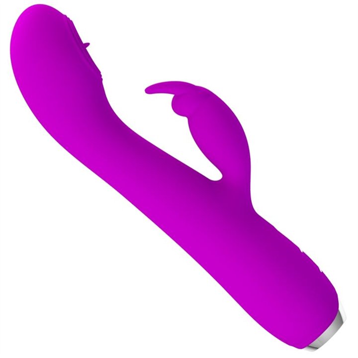 PRETTY LOVE - RACHEL RECHARGEABLE VIBRATOR WITH PURPLE SUCTION CUP - D-237382 - Teknashop Ltd
