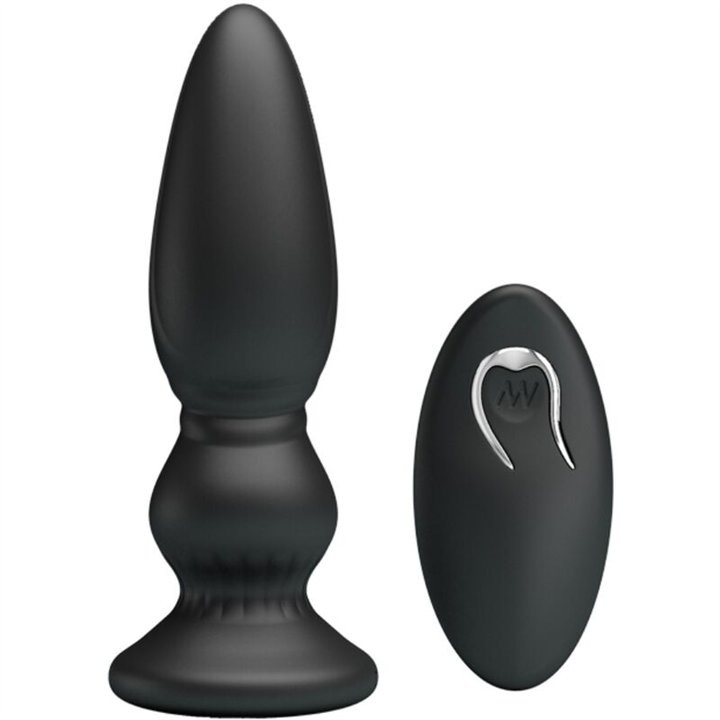 MR PLAY - POWERFUL VIBRATOR REMOTE CONTROL ANAL PLUG BLACK - D-238730 - Teknashop Ltd