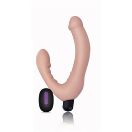 Strapless  Doble Dildo Silicone USB - LO-LV430103