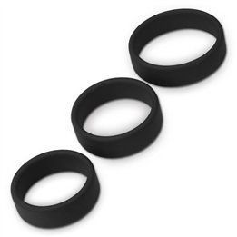 Pack of 3 Penis Ring Power Ring Black - LO-LV443002