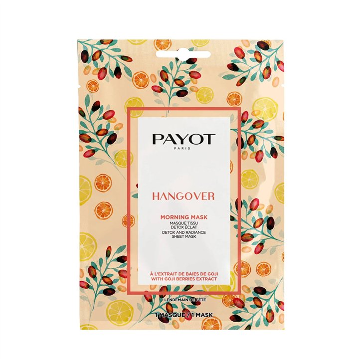 Payot, Hangover, Detox & Radiance, Sheet Mask, For Face, Morning, 19 ml - Teknashop Ltd