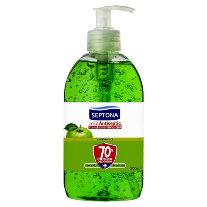 Septona, Mild Antiseptic, Apple, Antiseptic, Cleansing Gel, For Hands, 80 ml *Tester - Teknashop Ltd