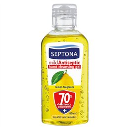 Septona, Mild Antiseptic, Lemon, Antiseptic, Cleansing Gel, For Hands, 80 ml *Tester