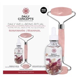 Set Daily Concepts: Iris Jade, Multi-Effect, Oil, For Face, 60 ml + Daily Concepts, Face Massage Roller - Teknashop Ltd