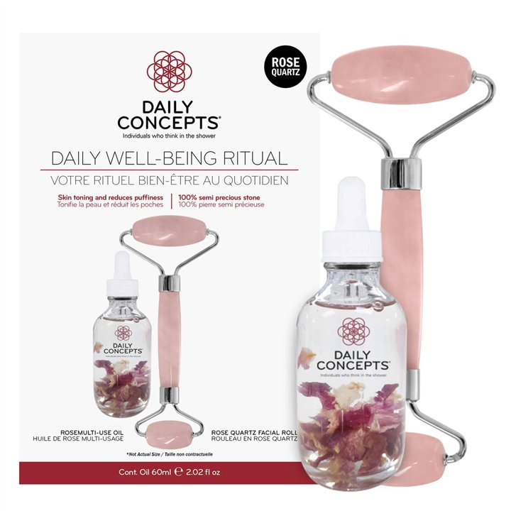 Set Daily Concepts: Iris Jade, Multi-Effect, Oil, For Face, 60 ml + Daily Concepts, Face Massage Roller - Teknashop Ltd