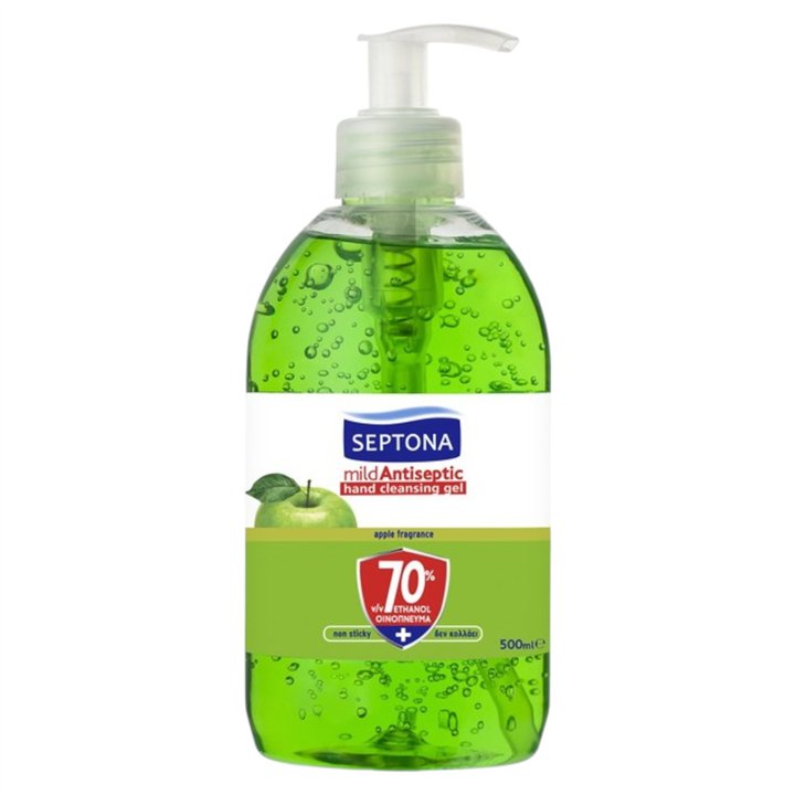 Septona, Mild Antiseptic, Cleansing, Cleansing Gel, For Hands, 500 ml *Tester