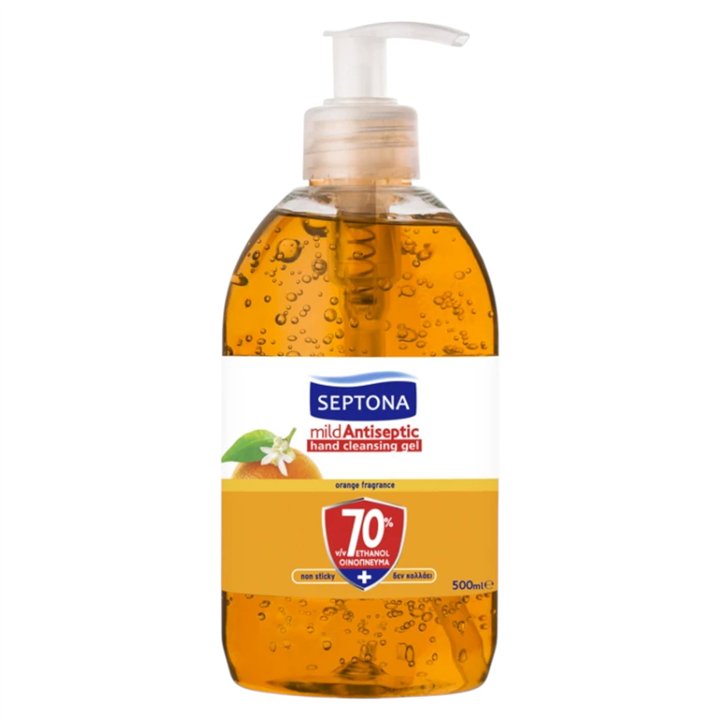 Septona, Mild Antiseptic, Cleansing, Cleansing Gel, For Hands, 500 ml *Tester