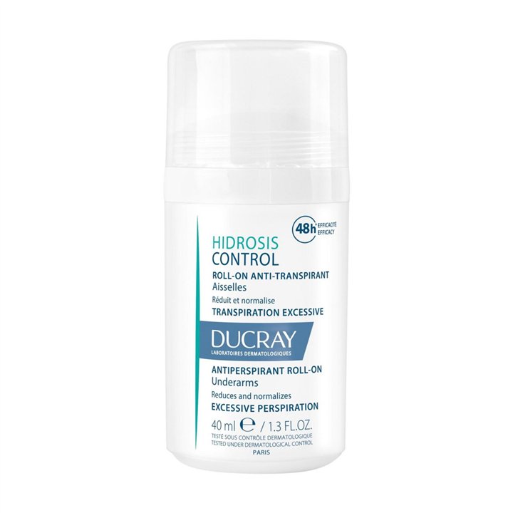 Ducray, Hidrosis Control, Anti-Perspirant, Deodorant Roll-On, Unisex, 40 ml - Teknashop Ltd