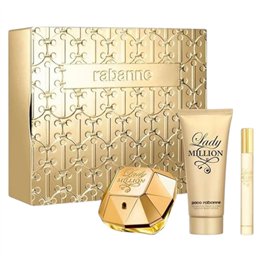 Set Paco Rabanne: Lady Million, Eau De Parfum, For Women, 80 ml +  + Lady Million, Hydrate, *None, Body Lotion, 100 ml - Teknash