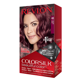 Revlon, Colorsilk, Permanent Hair Dye, 48 Burgundy, 130 ml - Teknashop Ltd