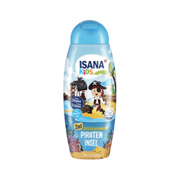 Rossmann, Isana Pirate Island, Shower Gel & Shampoo 2-In-1, 300 ml *Tester