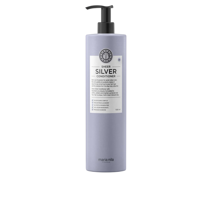 Maria Nila, Sheer Silver, Paraben-Free, Hair Conditioner, Moisturizing, 1000 ml *Tester