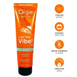 ORGIE - LUBE TUBE VIBE! SEX ON THE BEACH KISSABLE INTIMATE GEL LOW TINGLING 100 ML - D-246816 - Teknashop Ltd