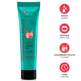 ORGIE - LUBE TUBE COCKTAIL STRAWBERRY MOJITO KISSABLE WATER-BASED INTIMATE GEL 100 ML - D-246824 - Teknashop Ltd