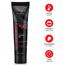 ORGIE - LUBE TUBE STRAWBERRY KISSABLE WATER-BASED INTIMATE GEL 100 ML - D-246826 - Teknashop Ltd