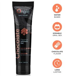 ORGIE - LUBE TUBE CHOCOLATE KISSABLE WATER-BASED INTIMATE GEL 100 ML - D-246828 - Teknashop Ltd