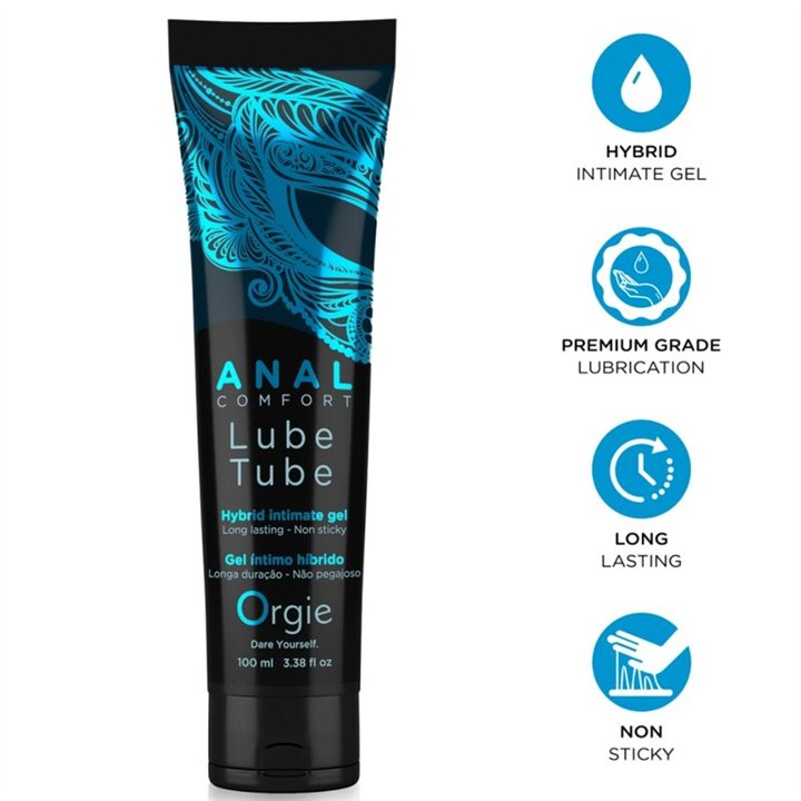 ORGIE - LUBE TUBE ANAL COMFORT HYBRID INTIMATE GEL FOR ANAL SEX 100 ML - D-246830 - Teknashop Ltd