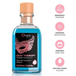 ORGIE - LIPS MASSAGE COTTON CANDY KISSABLE MASSAGE SET 100 ML - D-246785 - Teknashop Ltd