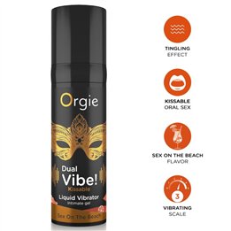 ORGIE - DUAL VIBE! SEX ON THE BEACH KISSABLE LIQUID VIBRATOR 15 ML - D-246745 - Teknashop Ltd