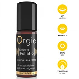 ORGIE - ELECTRIC FELLATIO VIBRATING TINGLING LIP GLOSS 10 ML - D-246753 - Teknashop Ltd