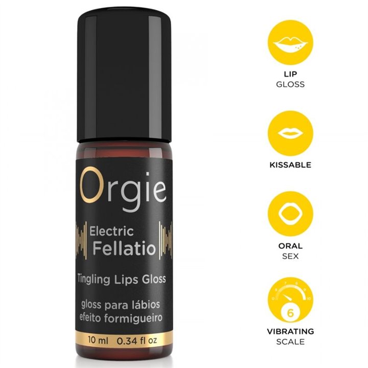 ORGIE - ELECTRIC FELLATIO VIBRATING TINGLING LIP GLOSS 10 ML - D-246753 - Teknashop Ltd