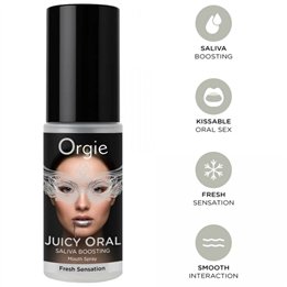 ORGIE - JUICY ORAL SALIVA BOOSTING MOUTH SPRAY MINT 15 ML - D-246768 - Teknashop Ltd