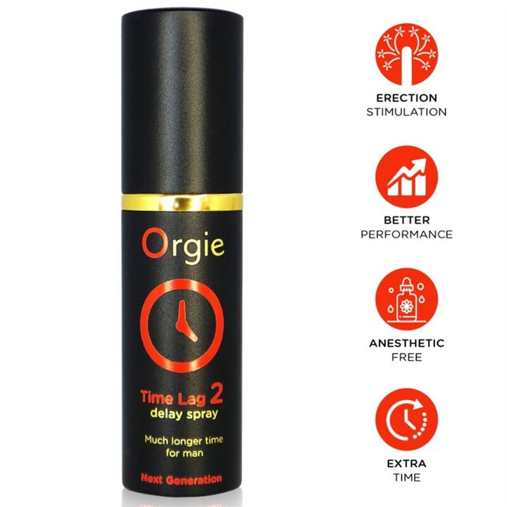 ORGIE - TIME LAG 2 DELAY SPRAY ANESTHETIC FREE 10 ML - D-246764 - Teknashop Ltd